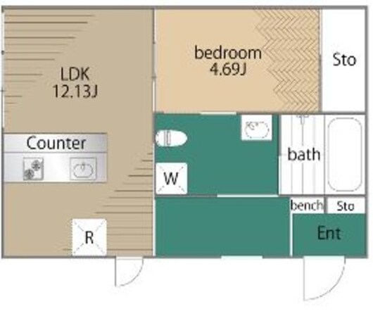 尾山台二丁目貸家の物件間取画像